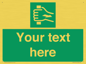 Custom Pull Bar Sign